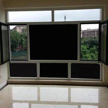 SUNICE 0% VLT черная оконная пленка, наклейка на стекло, домашний офисный декор, защита от ультрафиолета, хорошая Экологичность для сна, 90 см X 200 см