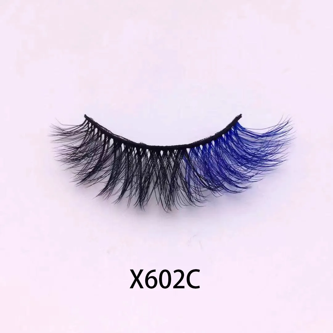 AMAOLASH 3d Color False Lashes Natural Long Colorful Eyelashes Dramatic Makeup Fake Lash Party Colored For Cosplay Halloween -Zentai shop online Hff59b361b3bb46b1b56e8f80dc6683489.jpg