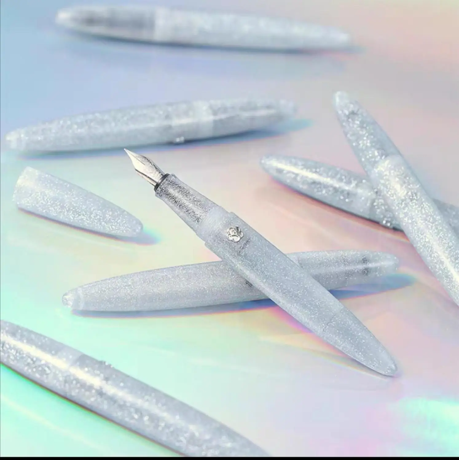 

LIY Galaxy Glitter Fountain Pen EF F Nib Schmidt nib Stationery Office school supplies