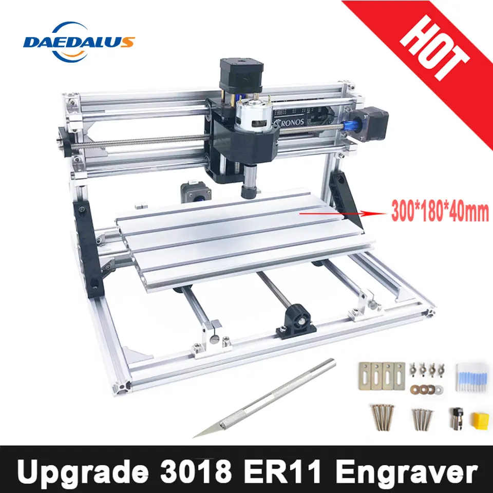 CNC3018 ER11 DIY мини ЧПУ гравировальный станок фрезерный для печатных плат дерева