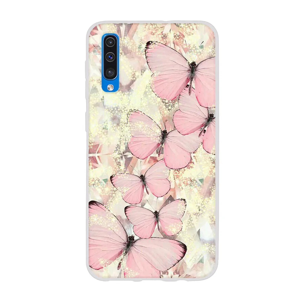 Мягкий силиконовый чехол из ТПУ для samsung Galaxy A50, A30, A20, A40, A70, A10, A40, чехол с рисунком, задняя крышка, чехол, защитный бампер
