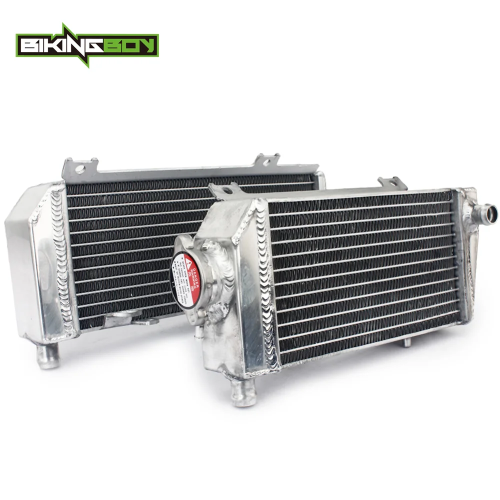Best Price BIKINGBOY MX Aluminum Full Set Super Engine Water Cooler Radiator For Suzuki RMZ RM-Z 450 2018 2019 RMZ250 RM-Z250 18 19