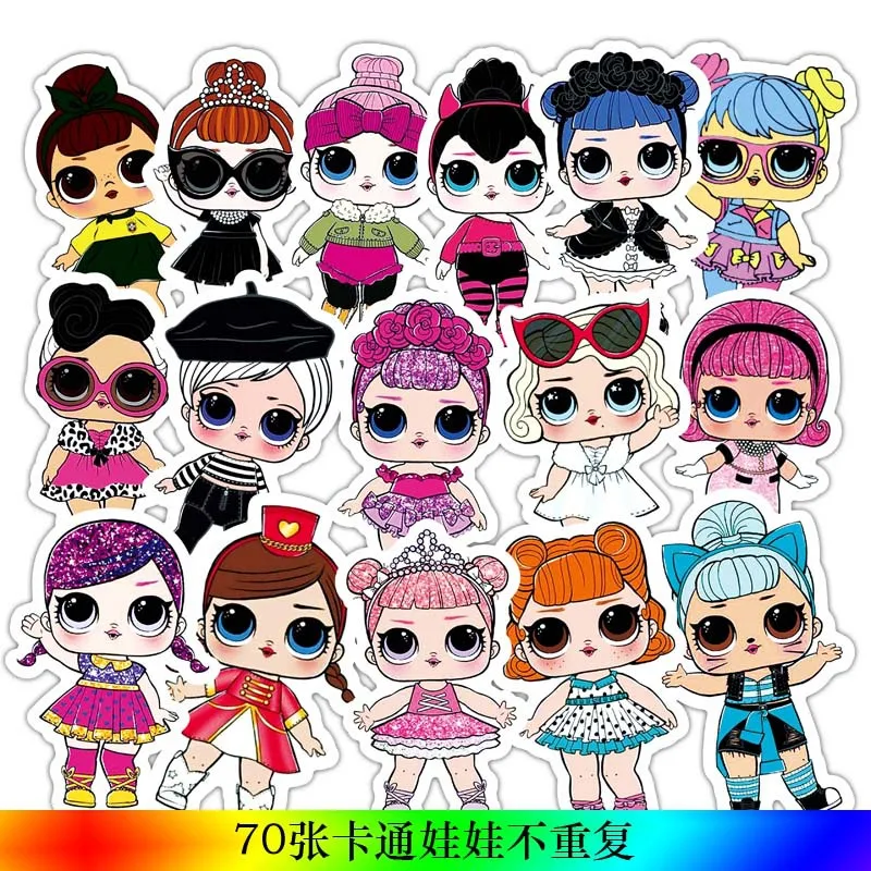 

LOL Surprise Original 35/70 Pcs Waterproof Sticker