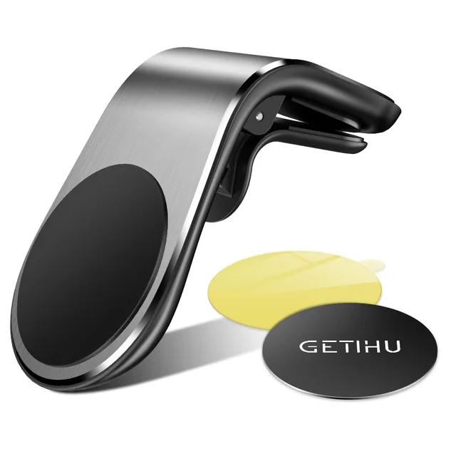 GETIHU Magnetic Car Phone Holder Universal Metal Air Vent Clip Mount Support For iPhone 12 11 Pro 6 7 8 Xiaomi Huawei Samsung LG phone stand for bike Holders & Stands