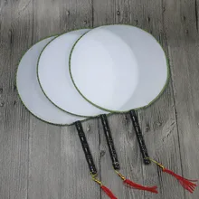 24 см веер для храма для детей DIY веер ручная роспись Пустой классический нарисованный веер для детского сада креативный материал для изобразительного искусства