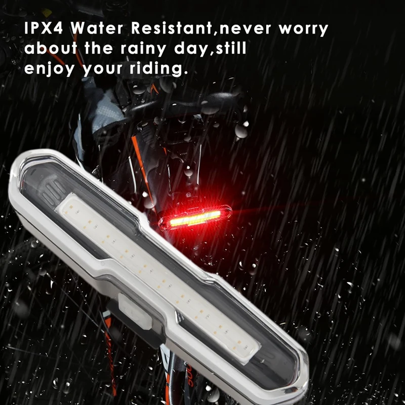 Bike Tail Light Ultra Bright Bike Light USB Rechargeable LED Bicycle Rear Light 5 Light Mode Headlights