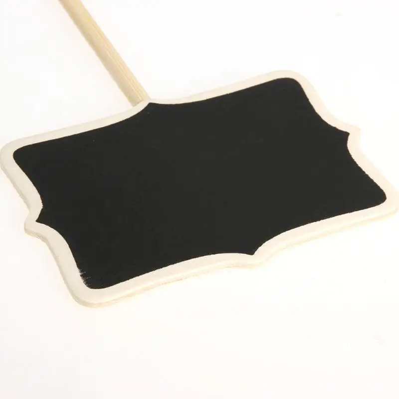 20pcs Mini Raw Wood Chalkboard Blackboard with Stand Wedding Place Card Natural Non-polluting Chalkboard Standing Design