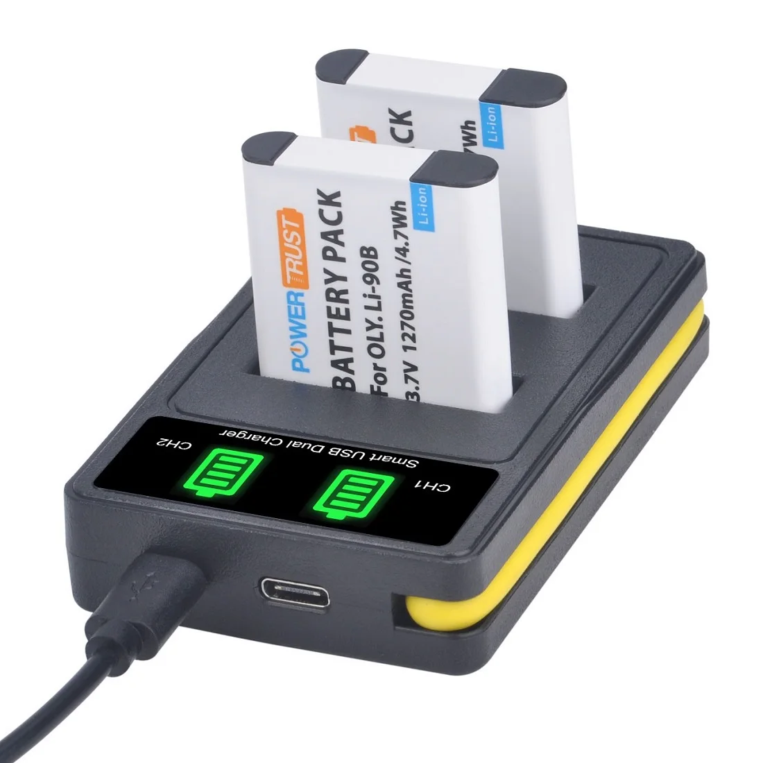 Db-110 Batteria/Doppio Caricabatterie Per Fotocamera Sferica Ricoh Theta M15, Theta S/ Sc/ Sc2,Theta V / Z1 360, Serie Gr Wg6 G900 Theta X