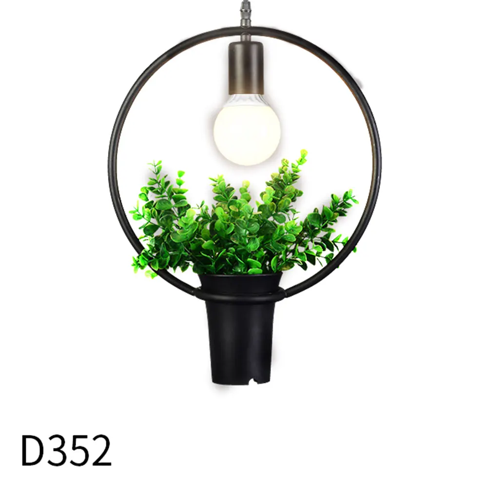 

Simple Plant Iron Chandelier Iron Lamp Geometry Plants Lights for Pub Music Restaurant DTT88