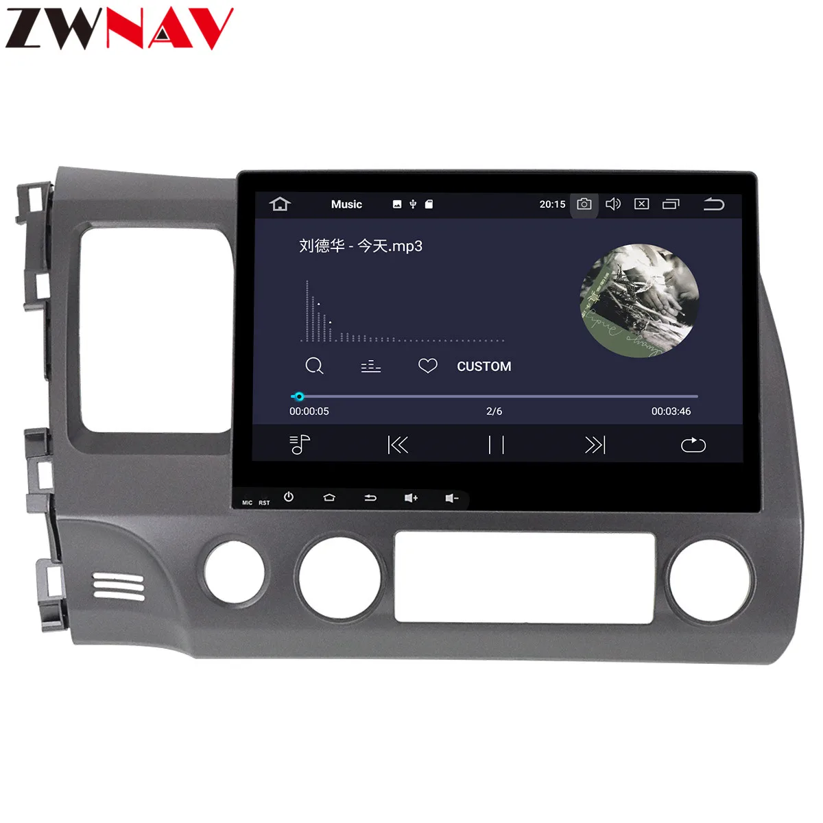 Flash Deal DSP 4+64 Android 9.0 car multimedia dvd player for HONDA Civic 2006-2011 GPS Navi Car Auto Radio audio stereo Video BT Head Unit 2