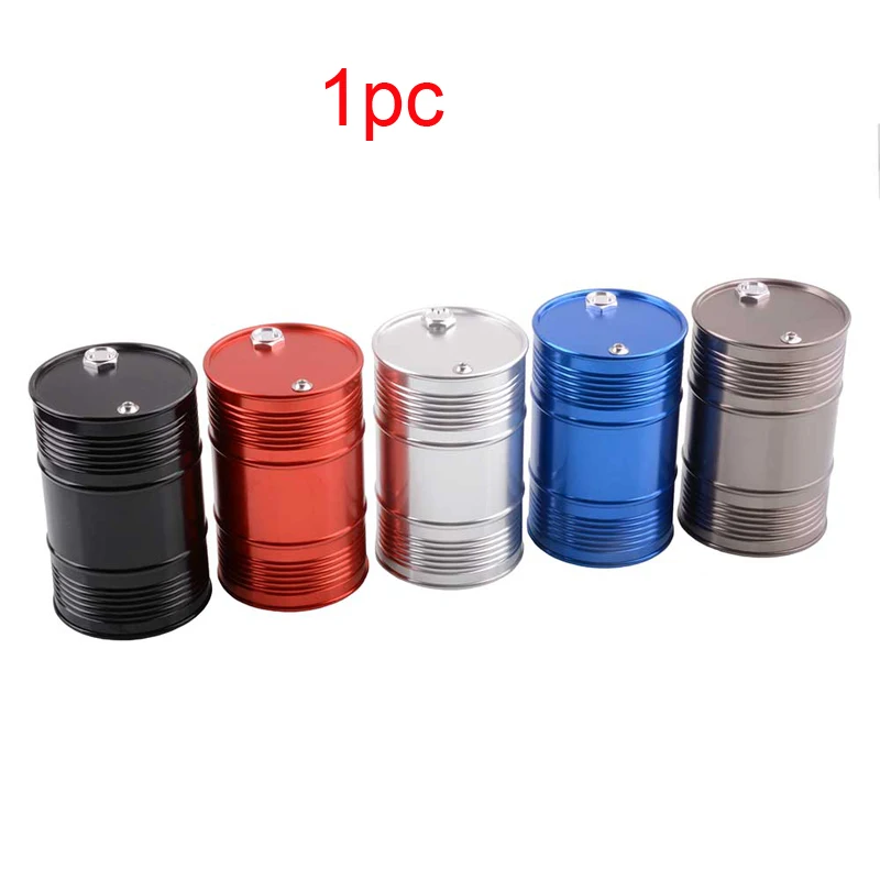 Metal CNC Drum Fuel Tank Red For RC RC4WD 1/10 Jeep Wrangler Rock Climbing 