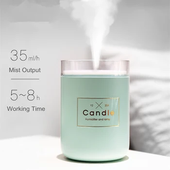 

ELOOLE New Ultrasonic Air Humidifier USB Essential Oil Diffuser Car Purifier Cool Mist Maker For Home Office With LED Light Lamp