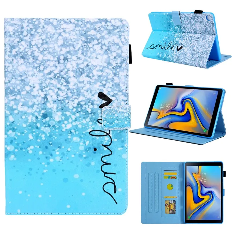 Мультяшный чехол для Samsung Galaxy Tab A 8,0 дюймов S подставка для ручки из искусственной кожи Funda для Galaxy Tab SM-P200 SM-P205 8 ''Чехол+ пленка