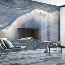 Синие настенные фрески фото контакт обои HD печатные фрески бумага обустройство дома обои s домашний декор бумага Настенный декор