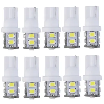 

10 PCS Car White LED 10-smd Car Auto Truck Wedge Light Bulb