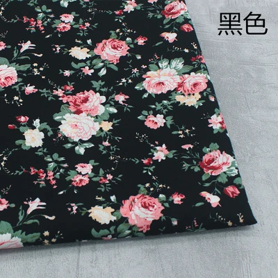 Teramila-tela de popelina para costura, telas estampadas Vintage brillantes  para coser ropa, vestido, Patchwork Hawaiano por medio metro para costura -  AliExpress