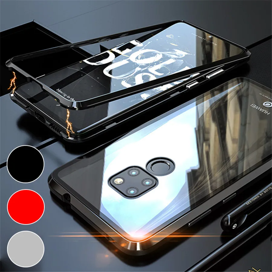 

For Huawei mate 20 case lite pro magnetic adsorption phone cover huawai hawei mat 20pro 20lite magnet bumper flip coque cases