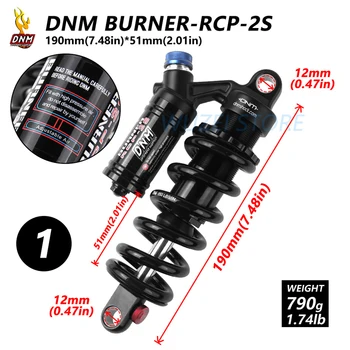 

Original DNM RCP-2S Adjustable Rear Shock rockshox Mountain Bike Downhill Spring Suspension 200mm Air Suspension Bicycle Shocks