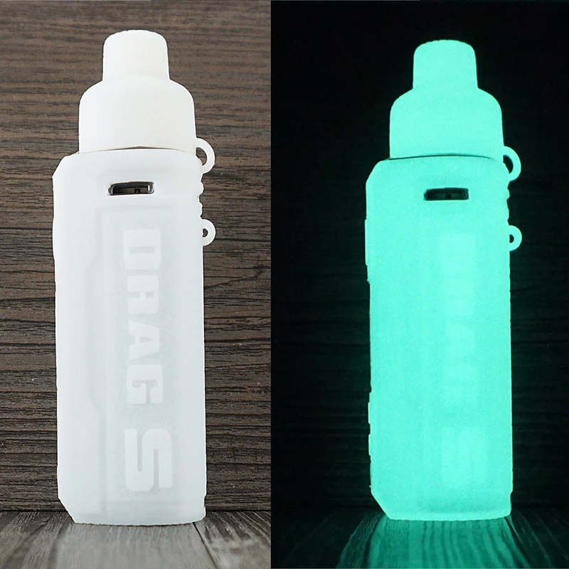 VOOPOO Drag S Pod 60W Vape 실리콘 커버 스킨 보호 고무 슬리브, ModShield 가죽 랩용 텍스처 케이스