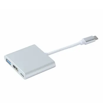 

3-in-1 Type-c to Hdmi USB Converter Supports 4K HD/USB3.0/USB-C Type-c Line Adapter