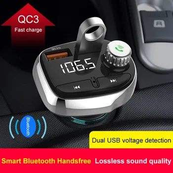 

FM Transmitter Dual USB Car Charger Car MP3 Player Car Handsfree Fast Charger Music Player Bluetooth Receiver Car Electronics