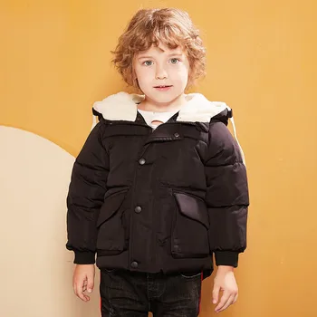 

2019 winter jacket for boys ‘coats Hat down cotton jacket children's clothing snow wear kids outerwear toddler boy clothes
