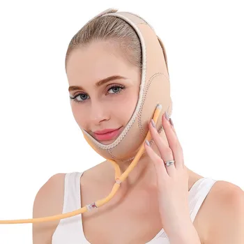 

Face Lift Masseter Thin Adjustable Compression Double Chin Slimming Belt Elastic Physical Air Supercharging Tools Shaping