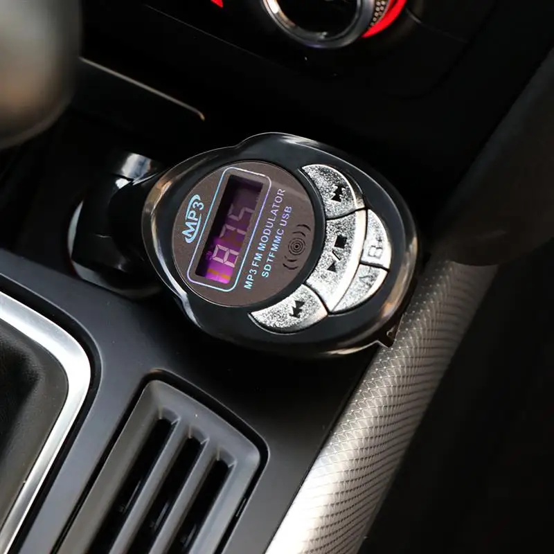 Handfree Автомобильный MP3-плеер беспроводной fm-передатчик модулятор USB SD CD MMC удаленный авто AUX аудио адаптер для телефона mp3