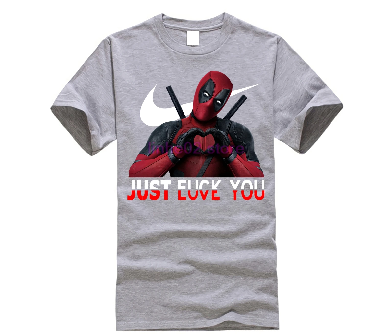 MARVEL Мужская и женская рубашка просто Дэдпул love you рубашка Дэдпул Веном супергерой футболка