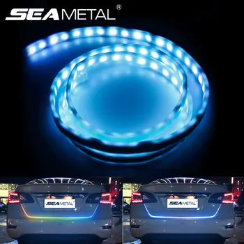 

Flexible LED Stripe Trunk Tail Light Dynamic Stream Light Warning Signal Light Ice Blue/RGB 12V Brake Turn Signal Tail Lamp
