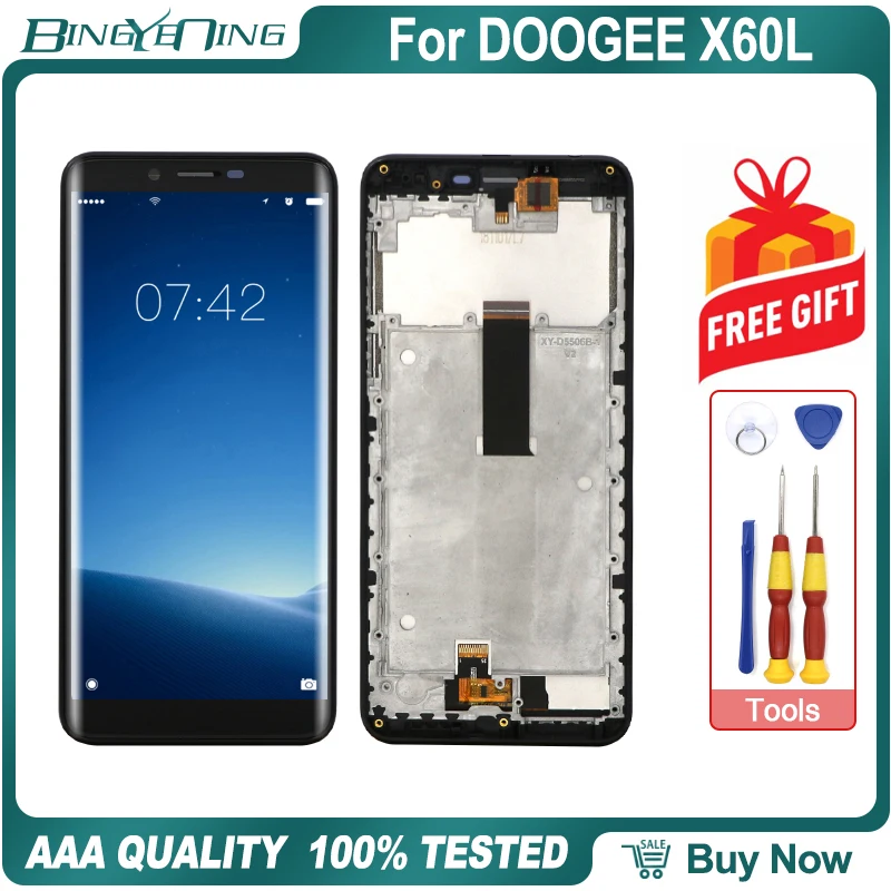 Сенсорный экран с рамкой для DOOGEE X60L | Мобильные телефоны и аксессуары