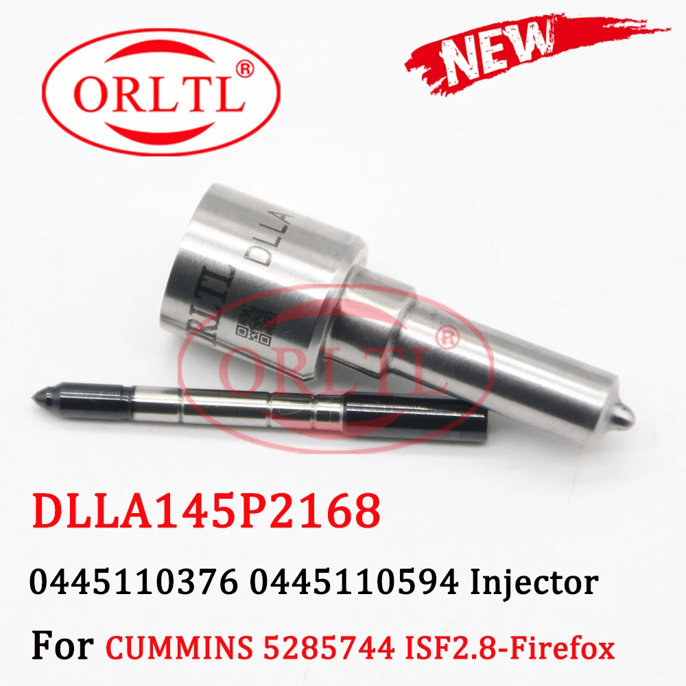 Diesel Injector 0445110376 0445110594 Common rail injector Nozzle DLLA145P2168 0 433 172 168 for CUMMINS 5285744 ISF2.8-Firefox |