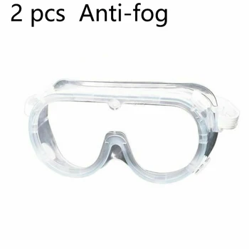 

2 Pcs Protective Glasses Anti Dust Fog Safety Goggles Work Eye Protection Eyewear Hospital Waterproof