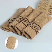 4 шт./партия двухслойные Чехлы для ног на стул, подставка для ног на стол, противоскользящая Крышка для ног на стол, защитный чехол для мебели