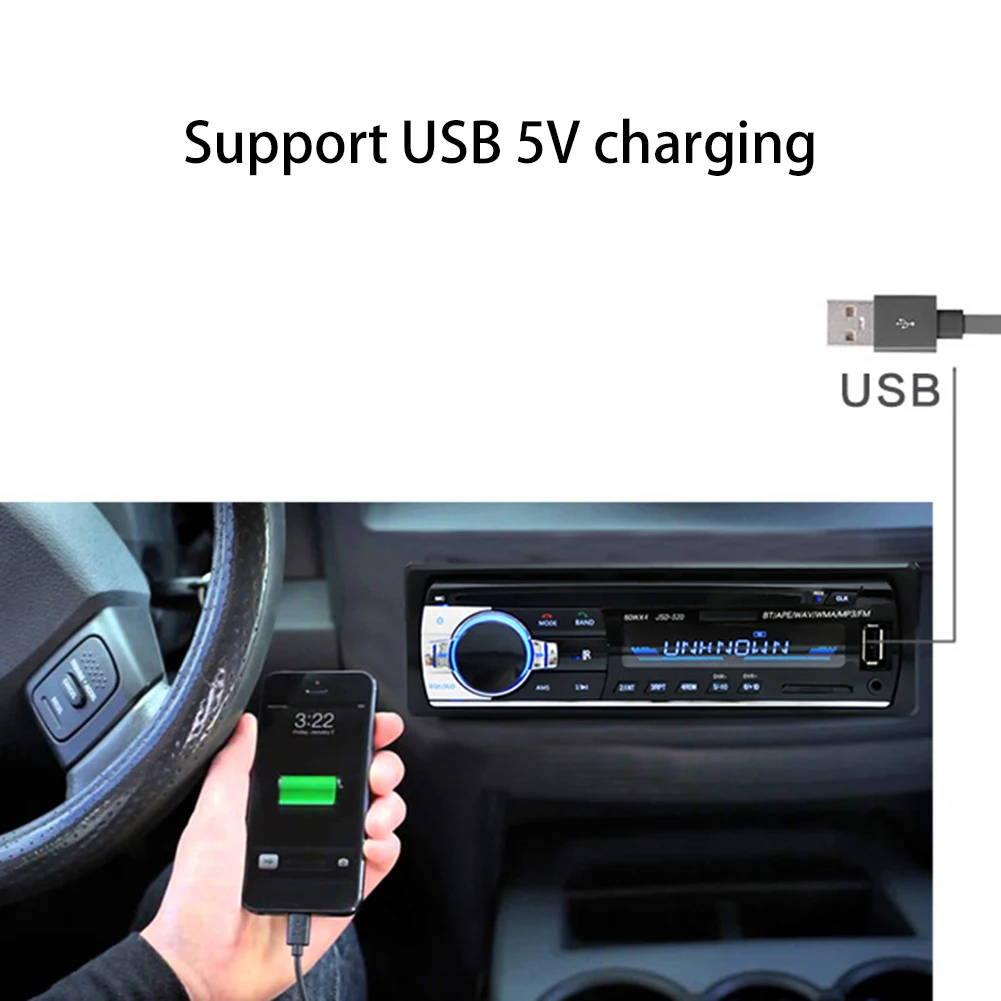 Автомобильная электроника Bluetooth 2,0 Беспроводная Автомобильная стерео радио mp3медиаплеер u-диск громкий динамик аудио автомобильный mp3магнит фм мотор