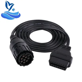 

OBD 10Pin Motorcycles to OBD2 16Pin ICOM D Cable 10Pin Adapter to OBDII Diagnostic Cable iCOM D Cable