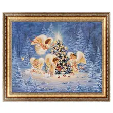 DIY 5D рождественские ангелы и Рождественская елка вышивка Алмазная картина вышивка крестиком Декор