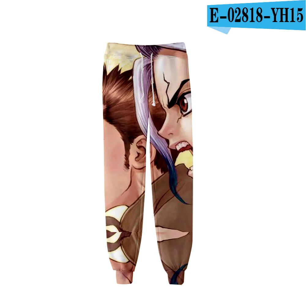 Новые эластичные брюки dr. stone повседневные уличные брюки Харадзюку С 3D принтом модные спортивные брюки для мужчин и женщин - Цвет: E02818
