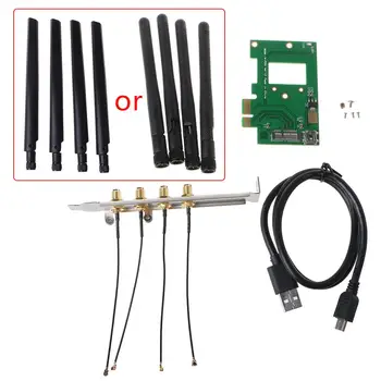 

BCM94360CD/BCM94331CD to PCI-e 1X Adapter Card Desktop Computer WiFi Card Module