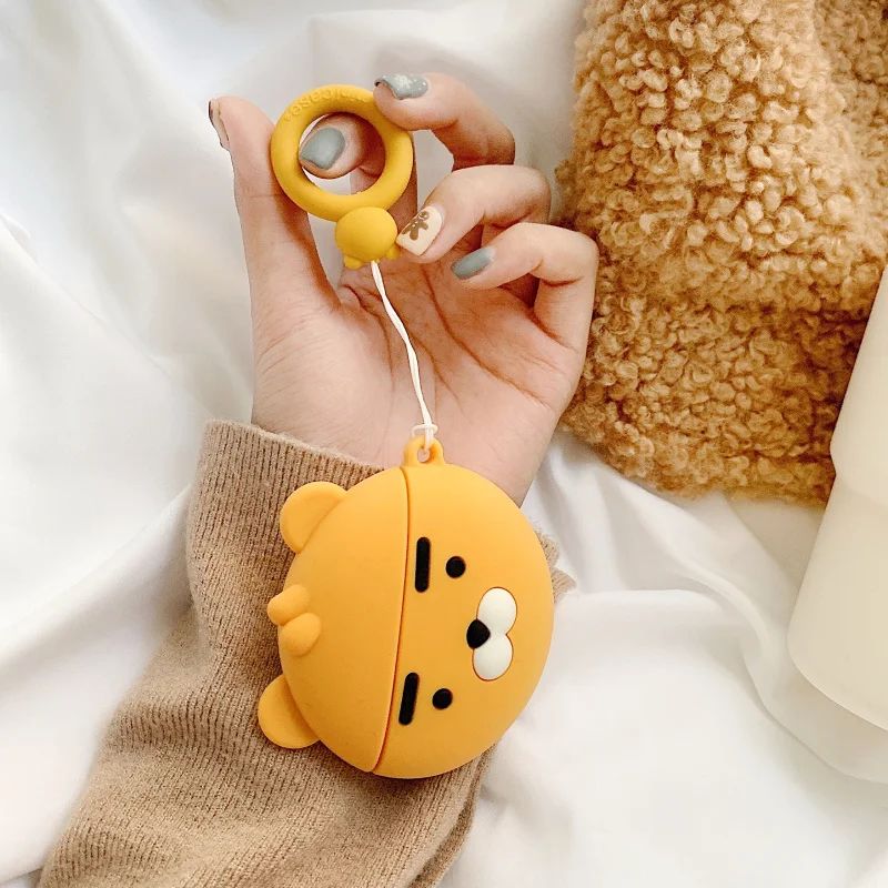 Чехол для airpods pro с милым 3D рисунком, чехол для наушников для apple airpods 1 2, силиконовый чехол для наушников Air pods, ремешок для наушников