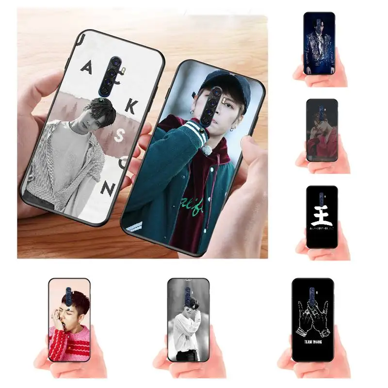 Мягкая силиконовая черная фотовспышка PENGHUWAN GOT7 Jackson Wang для OPPO Reno2 Z R15 pro R17 R11 R9S Plus R9 |