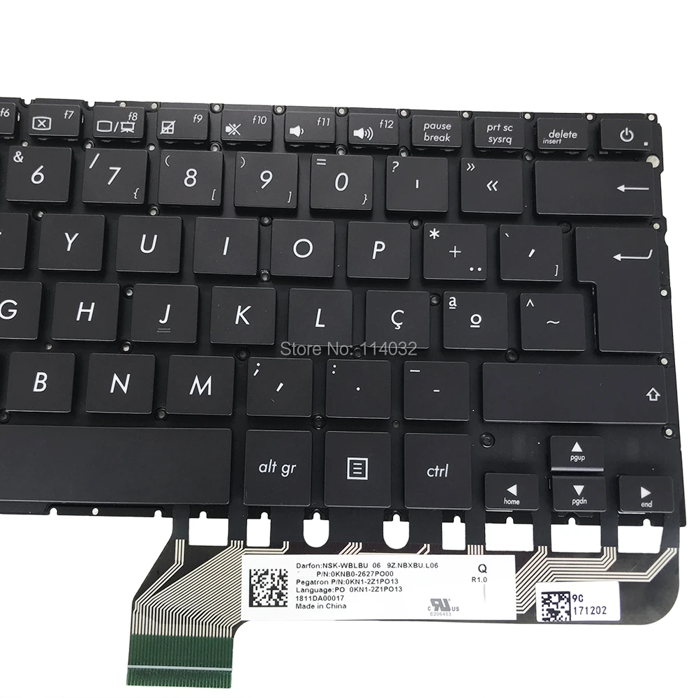Teclado para Asus Substituição Teclados Backlit Zenbook 430 ua Ux430uq un po Português Preto 0knb0 2627po00 Nsk Wblbu Venda ux - Imagem 3