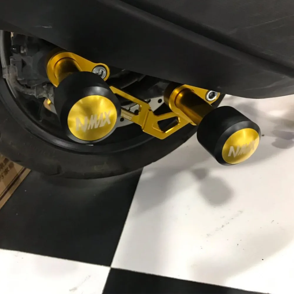 Слайдеры для выхлопа защита от падения Semspeed защита для выхлопа для Yamaha Nmax 155 150 125- с логотипом NMAX