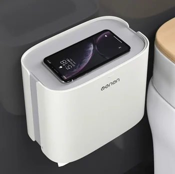 

Multi-function Double Layered Plastic Bathroom Kitchen Holder Toilet Storage Box Portable Wall Mounted Sundries Storage BoxLF896