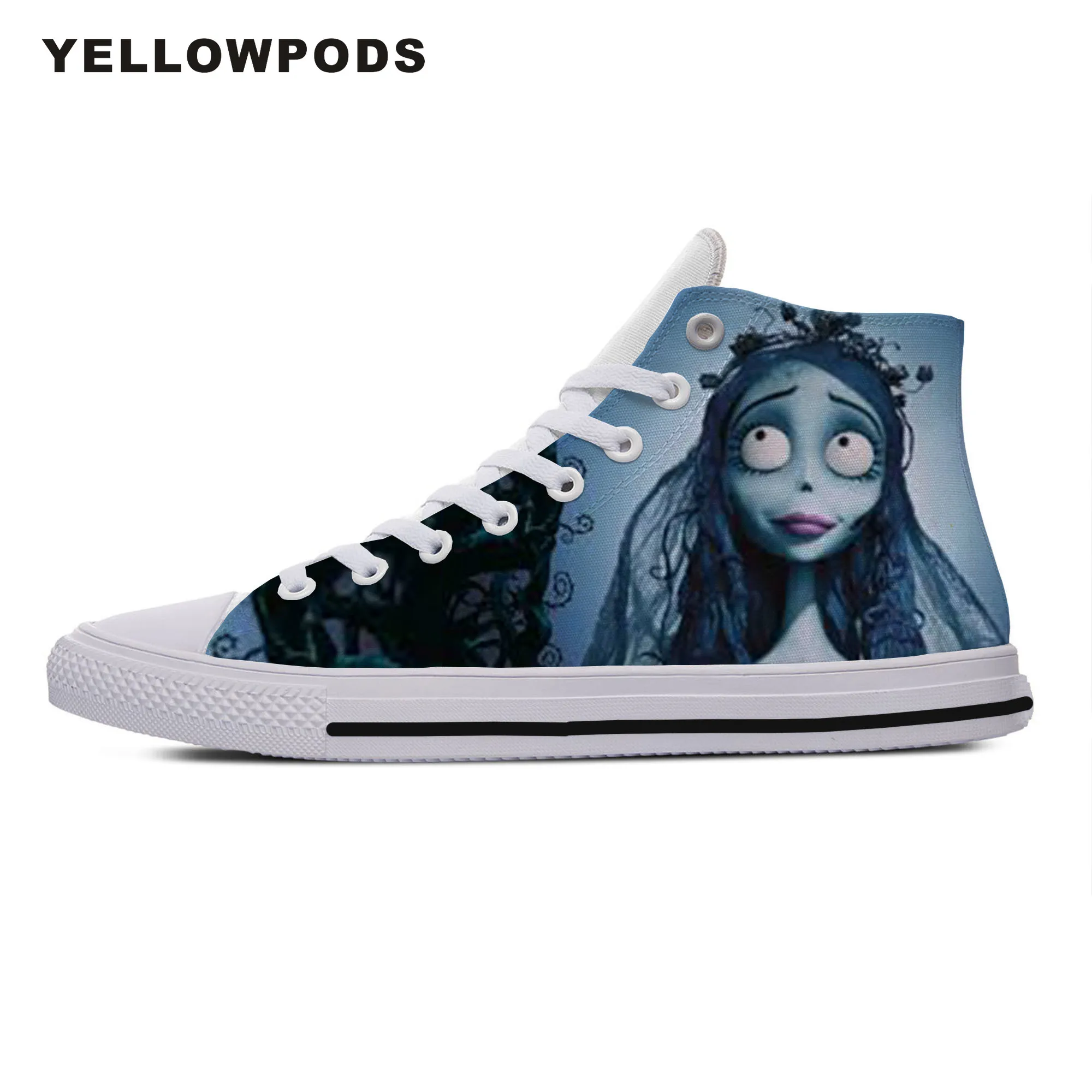 

Customized Running Shoes Handiness Cartoon Cute Funny For Men Tim Burton's Corpse Bride Cute Cartoon Custom Sneakers White