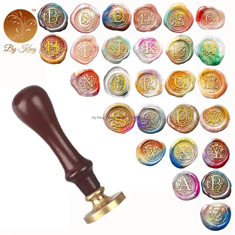 Retro Wax Stamp 26 Letter A-z Alphabet Initial Sealing Wax Seal Stamp Ancient Seal Post Decorative Clear Stamps Hobby Tools Sets