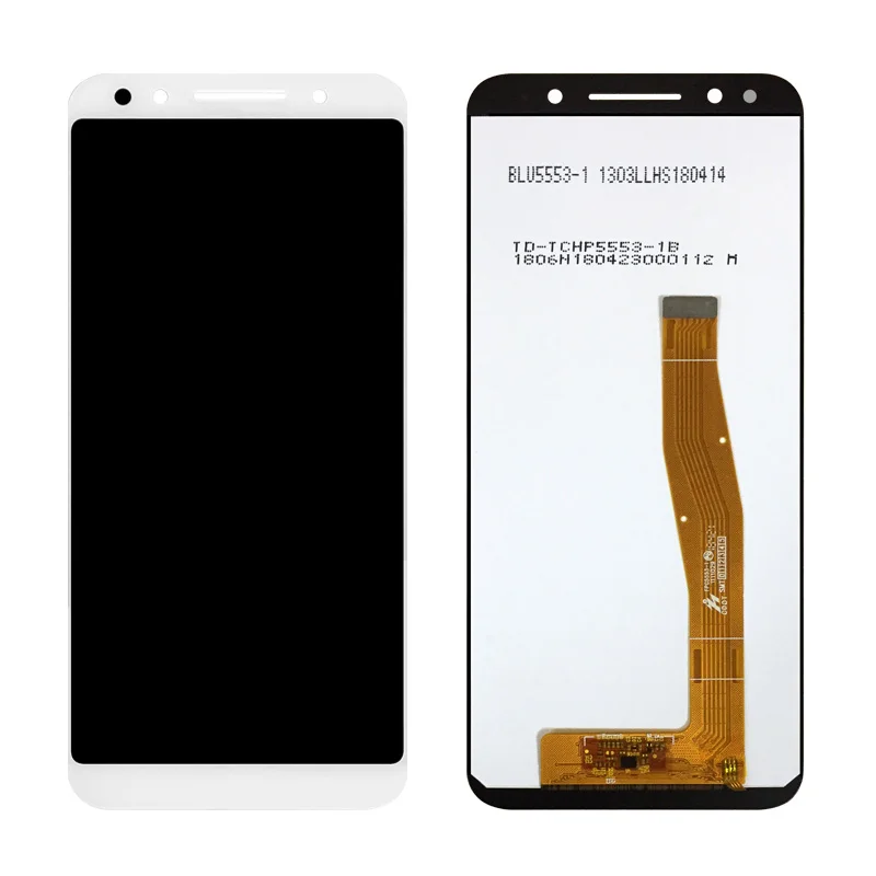 Color : White Black 5052Y 5052D LCD Screen Mobile Phone and Digitizer Full Assembly for Alcatel 3/5052 