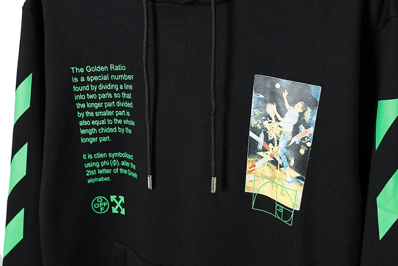 19SS OFF-WHITE OW Осень Зима Новая высококачественная танцевальная пара Толстовка