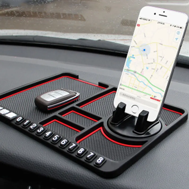 Multifunctional Car Anti-Slip Mat Auto Phone Holder Non Slip Sticky Anti Slide Dash Phone Mount Silicone Dashboard Car Pad Mat