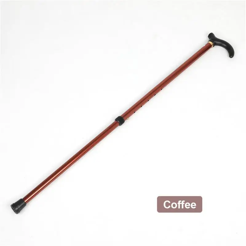 Coffee 74-89 см, палка для скандинавских прогулок, складные треккинговые палки, походная палка, 2 секции, анти-шок, регулируемая телескопическая палка - Цвет: Coffee